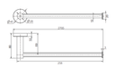 Modern National Mirage Towel Rail