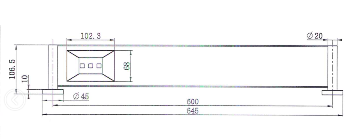 Modern National Mirage Metal Shelf