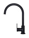 Meir Round Gooseneck Kitchen Mixer Tap with Paddle Handle