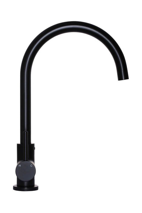 Meir Round Gooseneck Kitchen Mixer Tap