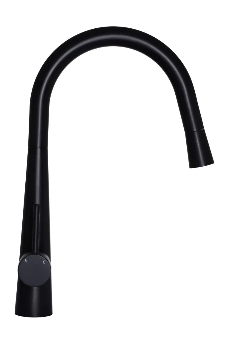 Round Pull Out Kitchen Mixer Tap — Clifton Bathrooms and Kitchens