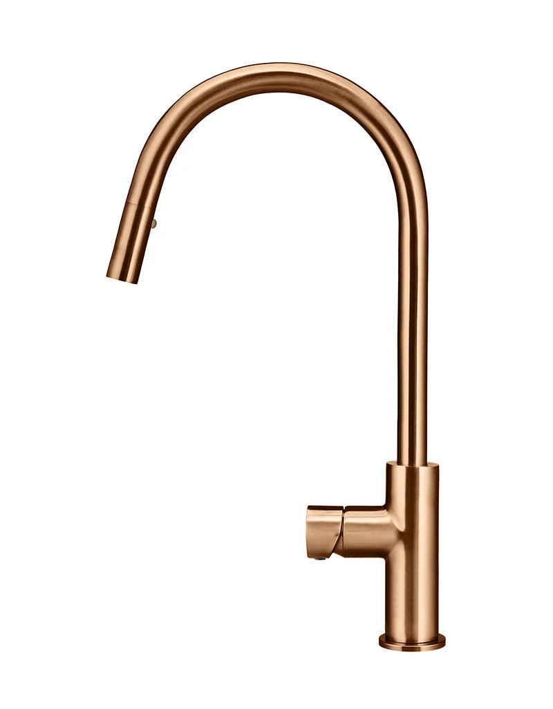 Meir Round Pinless Piccola Pull Out Kitchen Mixer Tap