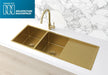Meir Lavello Kitchen Sink - Double Bowl & Drainboard 1160 x 440