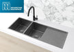 Meir Lavello Kitchen Sink - Double Bowl & Drainboard 1160 x 440