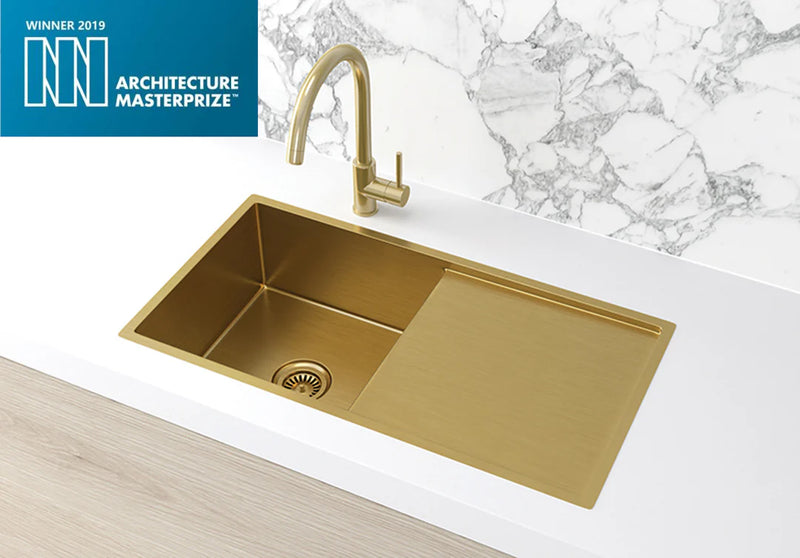 Meir Lavello Kitchen Sink - Single Bowl & Drainboard 840 x 440