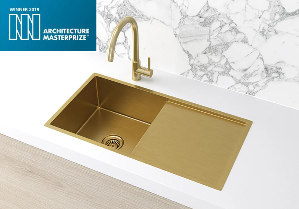 Meir Lavello Kitchen Sink - Single Bowl & Drainboard 840 x 440
