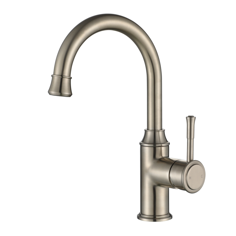 Modern National Montpellier Gooseneck High Rise Basin Mixer