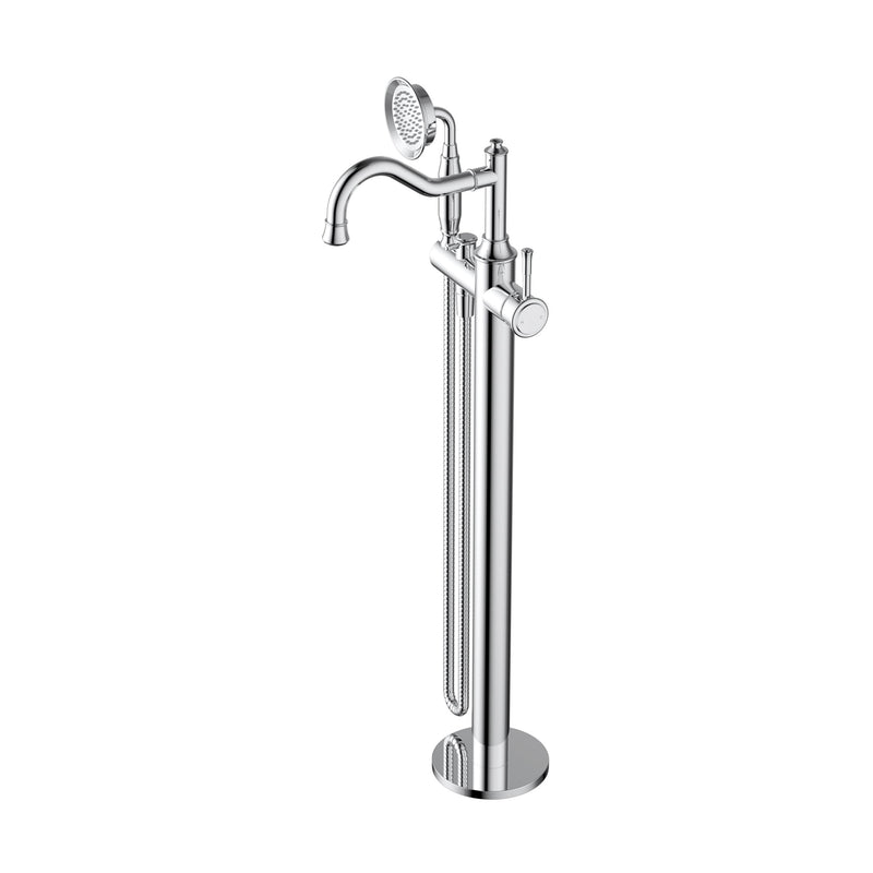 Modern National Montpellier Freestanding Bath Mixer with Handshower