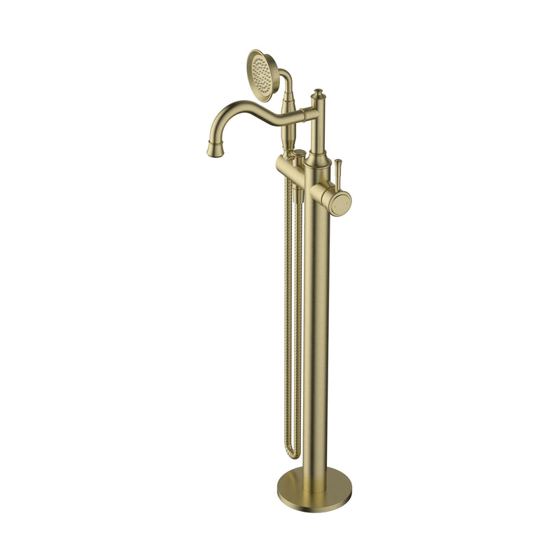 Modern National Montpellier Freestanding Bath Mixer with Handshower
