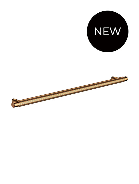Meir Öppen Round Pull 328mm Cabinet Handle (Linear Knurled)
