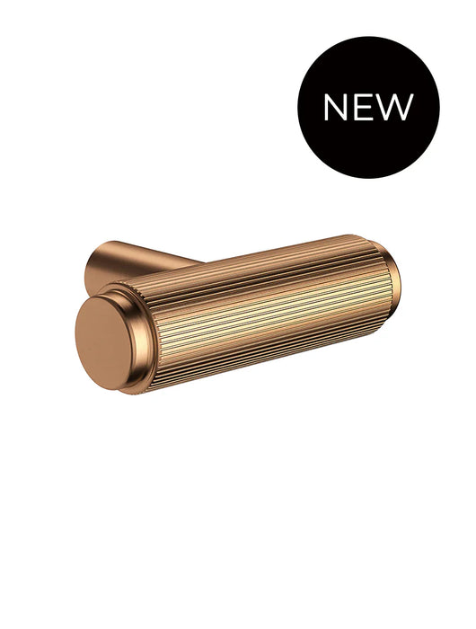 Meir Öppen T-Pull Cabinet Handle (Linear Knurled)