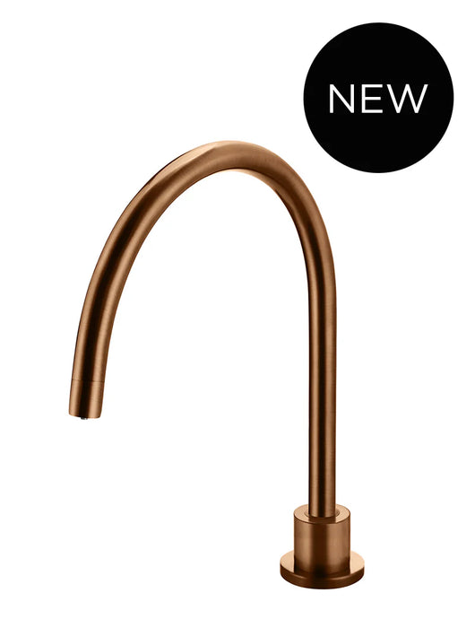 Meir Round Gooseneck High-Rise Swivel Hob Spout
