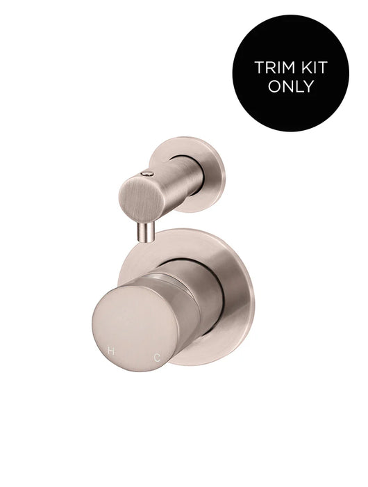 Meir Round Diverter Mixer Pinless Handle Trim Kit (In-wall Body Not Included)