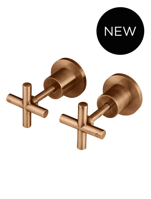 Meir Round Cross Handle Jumper Valve Wall Top Assemblies