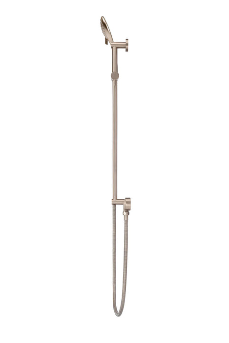 Meir Round Three Function Hand Shower on Rail Column