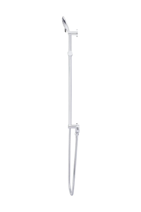 Meir Round Three Function Hand Shower on Rail Column