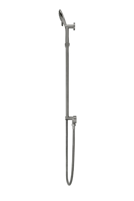 Meir Round Three Function Hand Shower on Rail Column