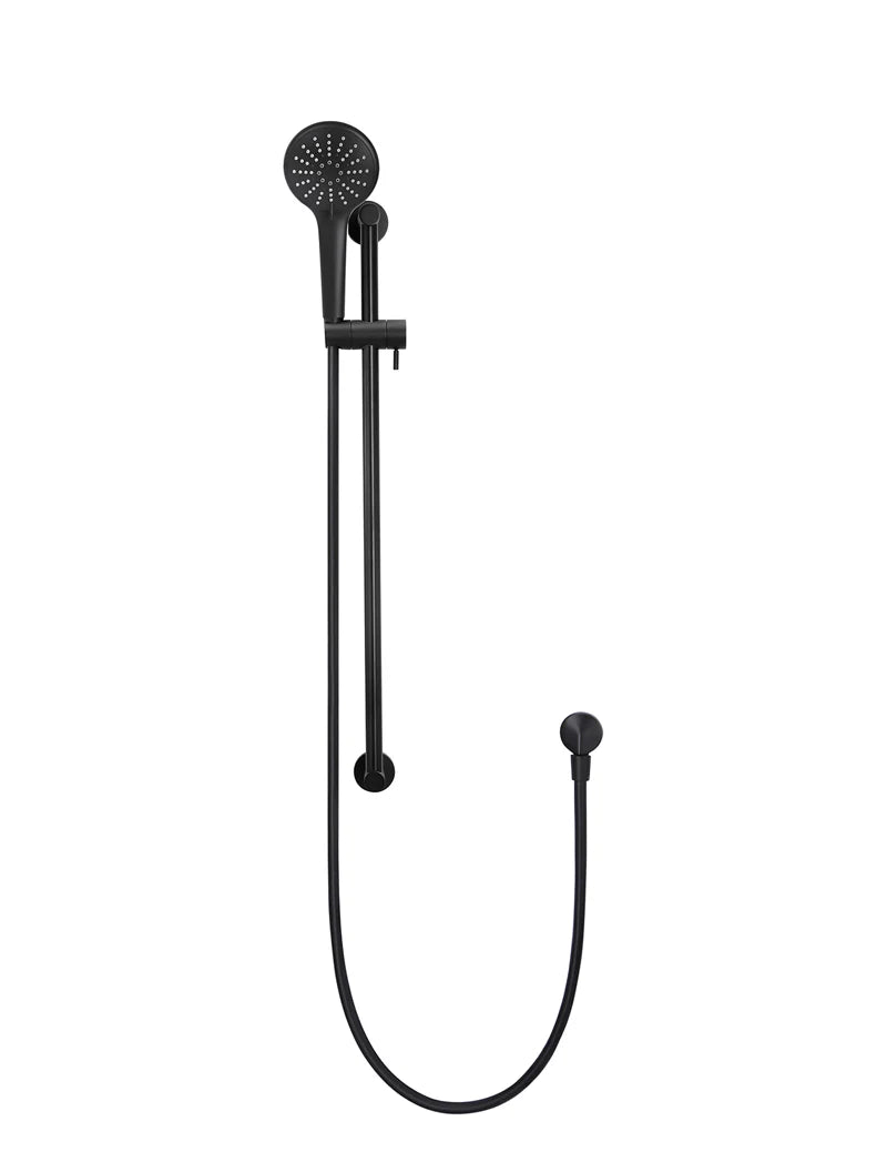 Meir Round Three Function Hand Shower on Rail Column
