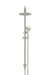 Meir Round Combination Shower Rail, 200mm Rose, Three-Function Hand Shower