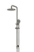 Meir Round Combination Shower Rail, 200mm Rose, Three-Function Hand Shower