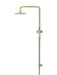 Meir Round Combination Shower Rail, 200mm Rose, Single Function Hand Shower