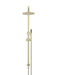 Meir Round Combination Shower Rail, 200mm Rose, Single Function Hand Shower