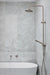 Meir Round Combination Shower Rail, 200mm Rose, Single Function Hand Shower