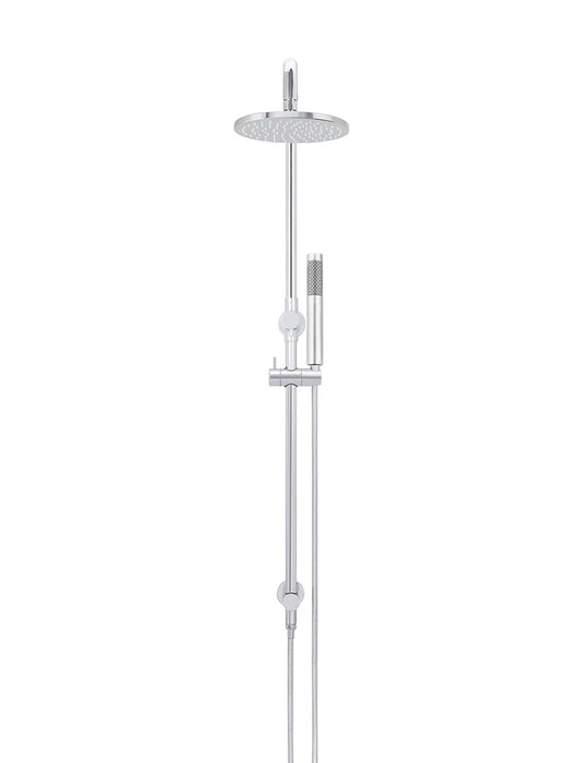 Meir Round Combination Shower Rail, 200mm Rose, Single Function Hand Shower