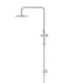 Meir Round Combination Shower Rail, 200mm Rose, Single Function Hand Shower