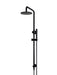 Meir Round Combination Shower Rail, 200mm Rose, Single Function Hand Shower