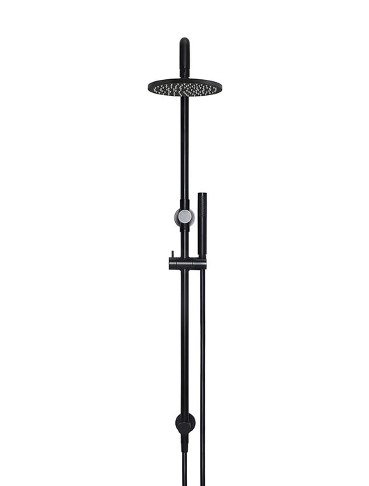 Meir Round Combination Shower Rail, 200mm Rose, Single Function Hand Shower