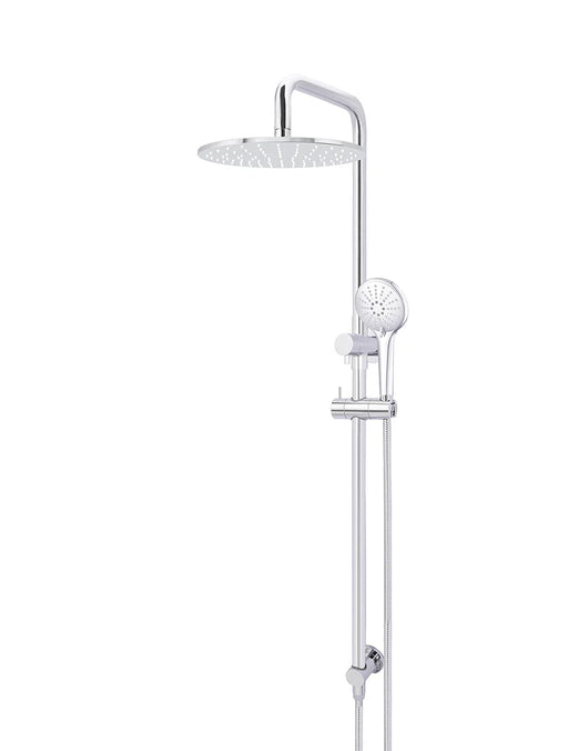 Meir Round Combination Shower Rail 300mm Rose, Three Function Hand Shower