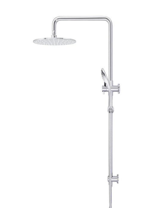 Meir Round Combination Shower Rail 300mm Rose, Three Function Hand Shower