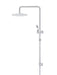 Meir Round Combination Shower Rail 300mm Rose, Three Function Hand Shower
