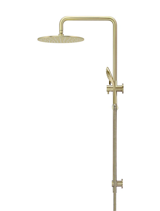 Meir Round Combination Shower Rail 300mm Rose, Three Function Hand Shower