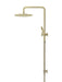 Meir Round Combination Shower Rail 300mm Rose, Three Function Hand Shower