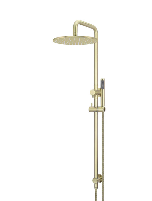 Meir Round Combination Shower Rail, 300mm Rose, Single Function Hand Shower