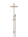 Meir Round Combination Shower Rail, 300mm Rose, Single Function Hand Shower