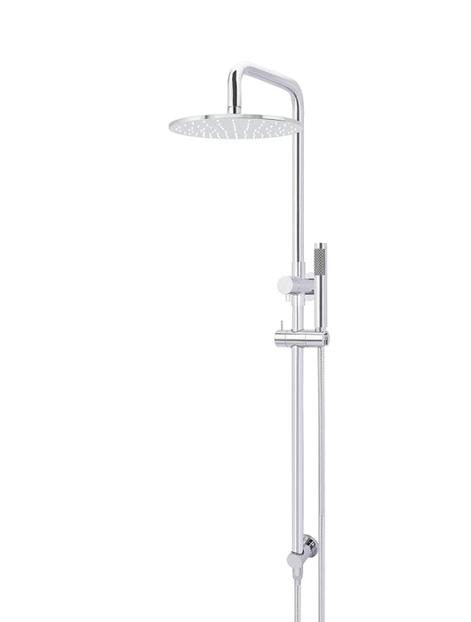 Meir Round Combination Shower Rail, 300mm Rose, Single Function Hand Shower