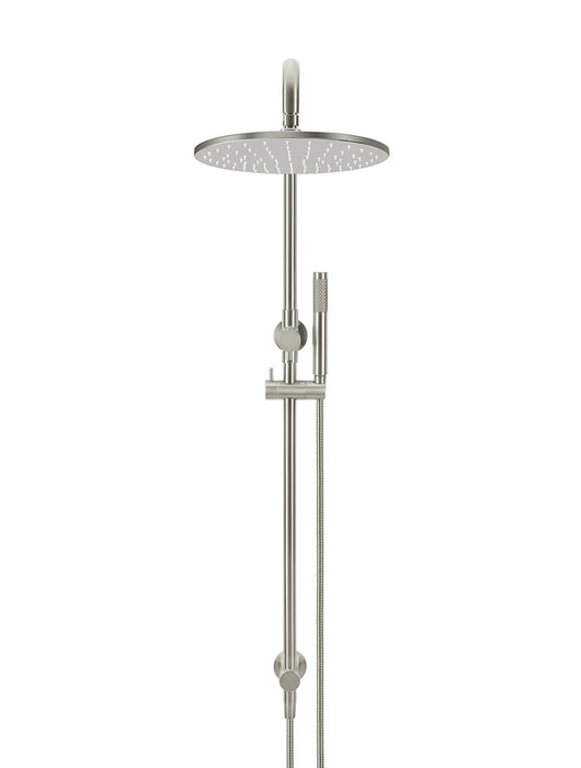 Meir Round Combination Shower Rail, 300mm Rose, Single Function Hand Shower