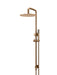 Meir Round Combination Shower Rail, 300mm Rose, Single Function Hand Shower