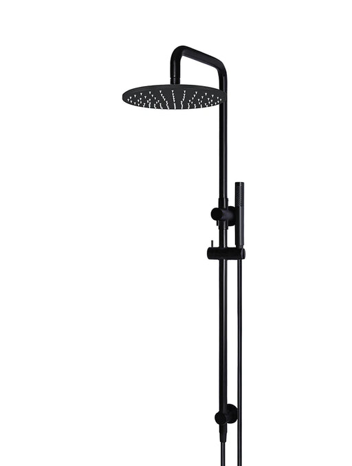 Meir Round Combination Shower Rail, 300mm Rose, Single Function Hand Shower
