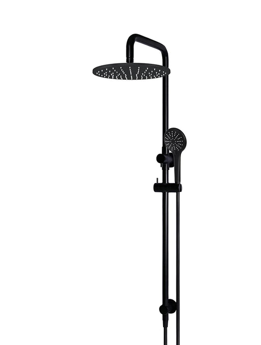 Meir Round Combination Shower Rail 300mm Rose, Three Function Hand Shower