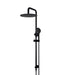 Meir Round Combination Shower Rail 300mm Rose, Three Function Hand Shower