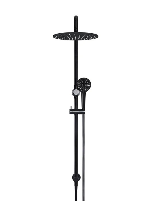 Meir Round Combination Shower Rail 300mm Rose, Three Function Hand Shower