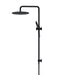 Meir Round Combination Shower Rail 300mm Rose, Three Function Hand Shower