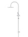 Meir Round Gooseneck Shower Set with 200mm rose, Three-Function Hand Shower
