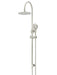 Meir Round Gooseneck Shower Set with 200mm rose, Three-Function Hand Shower