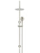 Meir Round Gooseneck Shower Set with 200mm rose, Three-Function Hand Shower