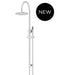 Meir Round Gooseneck Shower Set with 200mm Rose, Single-Function Hand Shower